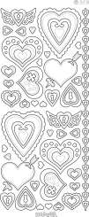 3460312 Sticker Herzen silber 