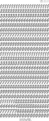 3460325 Sticker Zahlen gold 