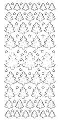 3460375 Sticker  Tannenbaum  gold 