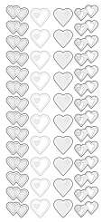 3460377 Sticker  Herzen  gold 