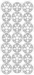 3460394 Sticker  Fussball  schwarz 