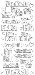 3460403 Sticker  Für Dich  gold 
