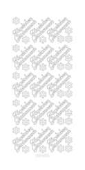 3461004 Sticker Herzlichen Glückwünsch silber glänzend 
