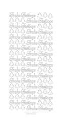 3461031 Sticker Frohe Festtage gold glänzend 