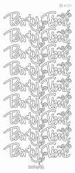 3461044 Konturensticker toffee  Party Time 