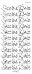 3461046 Konturensticker toffee Save the Date 