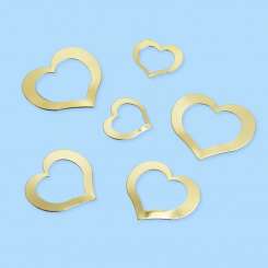 3471107 Metall Streuherzen II gold  40 St 