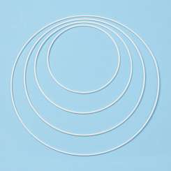 3471151 Metall-Ring 20cm, weiss beschichtet 