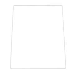 3471181 Metall-Rechteck 20x30cm weiss  