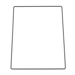 3471282 Metall-Rechteck 25x37,5cm schwarz  