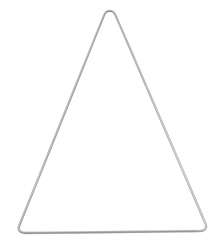 3471372 Metall-Dreieck 30x50cm silber 