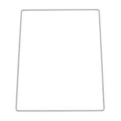 3471381 Metall-Rechteck 20x30cm silber 