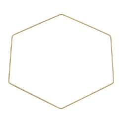 3471492 Metall-Sechseck 40cm gold 