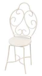 3473001 Stuhl Metall 4.5x10cm weiss 