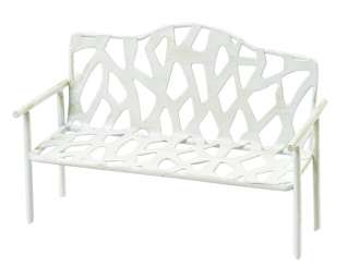 3473003 Bank Metall 10x5.5x6cm weiss 