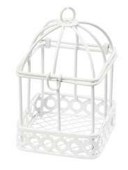 3473013 Vogelkäfig Metall, 8x5cm, weiss 