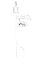 3473073 Laterne, 16cm, weiss 