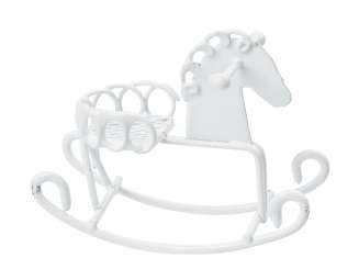 3473082 Schaukelpferd, 5,5cm, weiss 