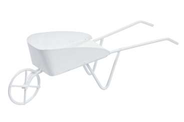 3473083 Schubkarre 12,5cm weiss  