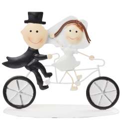 3473207 Hochzeitspaar Fahrrad, 12,5x10cm, metall 
