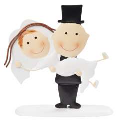 3473209 Hochzeitspaar II, 9x10cm, metall 