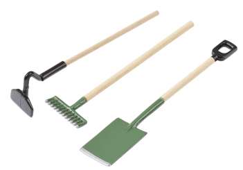 3481001 Gartenwerkzeug-Set 9cm 3St sortiert 