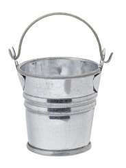 3481047 Metall-Eimer 4x4cm silber 