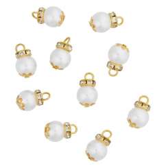 3481051 Christbaumkugeln 1cm weiss 10St 