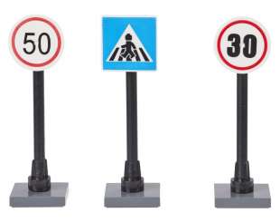 3481056 Verkehrsschilder Set II 1,5 - 5,5cm  3St sort. 