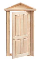 3481057 Holztür VIII 18x10,5x2cm natur 