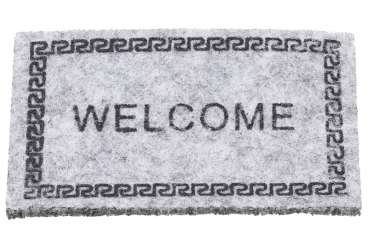 3481058 Fussmatte  3,5x5,5cm hellgrau-mel 2St. 