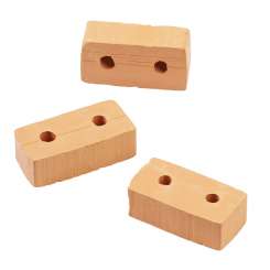 3481109 Ziegelstein Loc 2,5x1,3x0,9cm rot 5x 