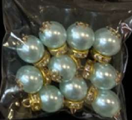 3481130 Christbaumkugeln 1cm eisblau 10St. 