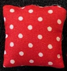 3481145 Kissen 2,8x2,8cm rot w Punkt 2St 