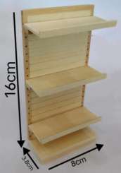 3481150 Steckregal 8x3,8x16cm natur 