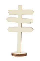 3481155 Wegweiser 8 x 4,5 cm, natur 