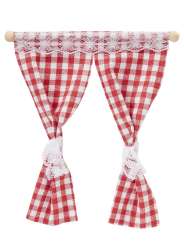3481177 Vorhang 11,5 x 12 cm, rot-weiß 