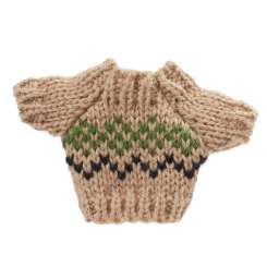 3481190 Mini-Pullover 3,5 x 5 cm, natur-gemustert 