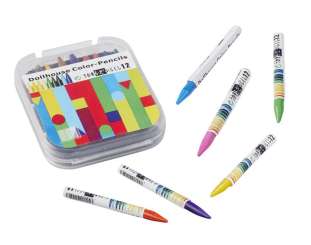 3481197 Mini-Wachsmalkreide 4,8 x 3,9 x 0,9 cm, farbig sort., Set à 12 St. 