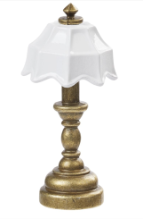 3481259 Tischlampe 2 x 4,3 cm messing-weiß 