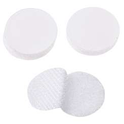 3506940 Klett-Verschluss  20mm rund,  20St. weiss selbstklebend 