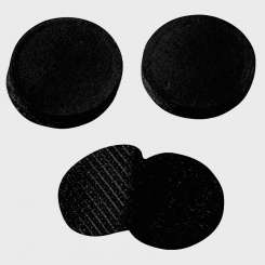 3506941 Klett-Verschluss  20mm rund,  20St. schwarz selbstklebend 
