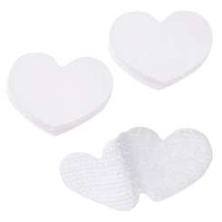3506944 Klett-Verschluss  20x25mm, herzform,  15St. weiss selbstklebend 