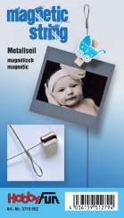 3710052 Metallseil 6 Klammern, 1,5m, vert 