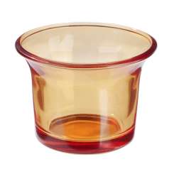 3750220 Teelichtglas 6.4x4.5cm orange 