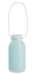3750228 Deko-Flasche 10,5x4,8x3cm hellblau 