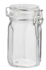 3750236 Deko-Glas achteckig, 11 x 6,5cm 