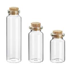 3750315 Glasröhrchen m.Kork 20x50mm à5St 