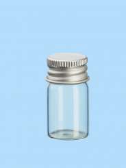 3750342 Mini Glasröhrchen  m.Schraubverschluss, 22x40mm,6St. 