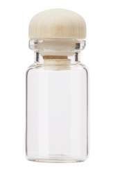 3750349 Mini-Glasröhrche Holzverschluss 2St 